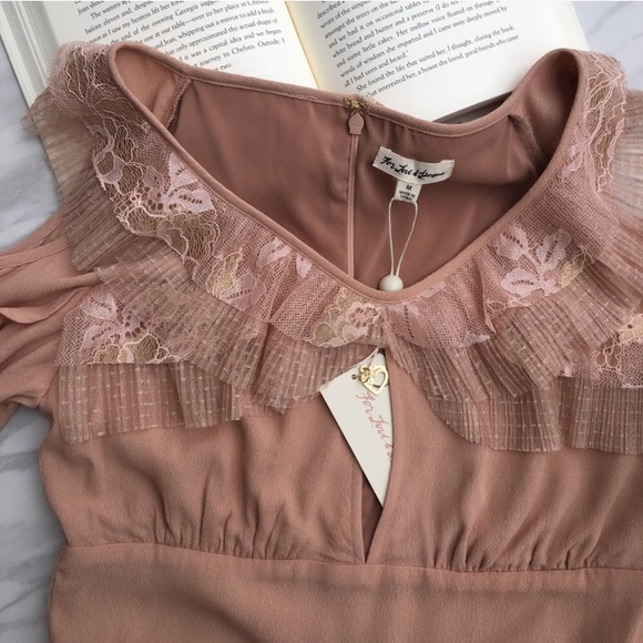 For Love and Lemons Mini Dress in Blush/Nude - Picture 3 of 8